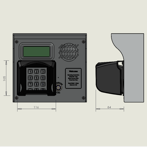 PTI key pad protector shield for Apex and VP. The PIN pad shield guard ...